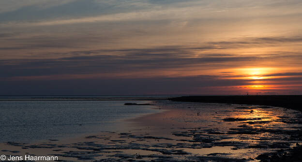 Sonnenuntergang über dem Watt