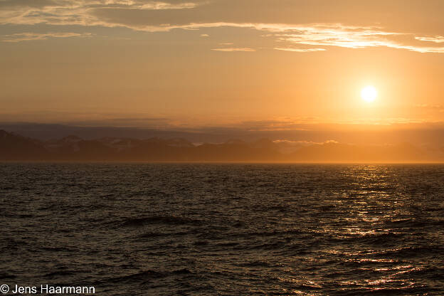 Abendstimmung im Storfjorden - zwischen Spitzbergen und Edgeøya